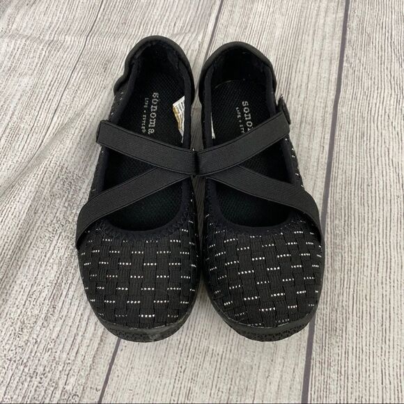 Sonoma girls slip on shoes w/elastic straps sz 12 - Picture 1 of 9